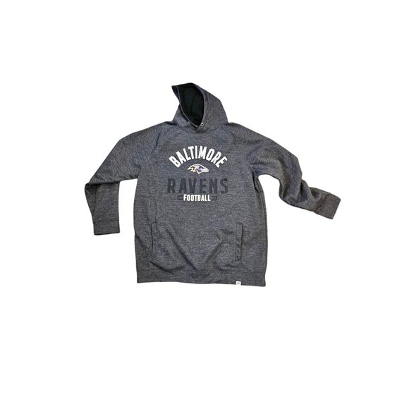 Baltimore Ravens NFL Pro Line Fanatics Hoodie 2X Sweatshirt Gray Long Sleeve Pul - Picture 5 of 9